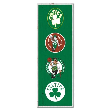 BOSTON CELTICS 6 X 17 INCHES WOOD SIGN