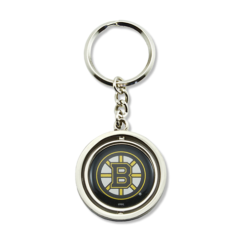 BOSTON BRUINS SPINNING KEY RING FROM AMINCO