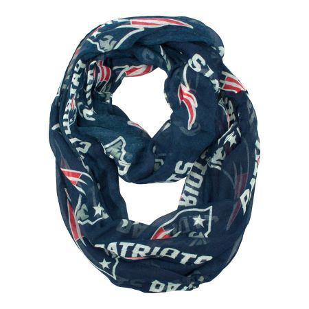 NEW ENGLAND PATRIOTS BLUE  SHEER INFINITY SCARF BY LITTLE EARTH