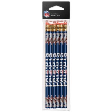 NEW ENGLAND PATRIOTS 6 PACK PENCILS