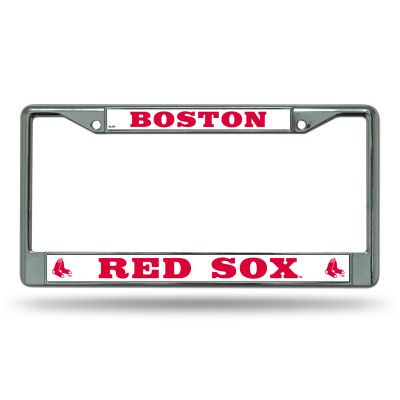 BOSTON RED SOX CHROME LICENSE FRAME FROM RICO