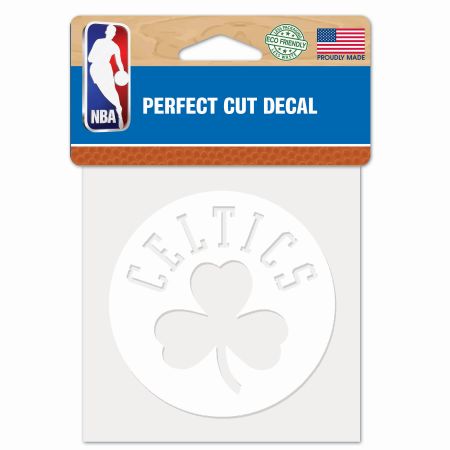 Boston Celtics 4x4 White perfect cut DECAL