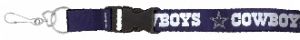 DALLAS COWBOYS LANYARD WITH BREAK AWAY KEYCHAIN, NAVY