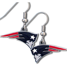 NEW ENGLAND PATRIOTS ELVIS HEAD LOGO DANGLE EARRINGS