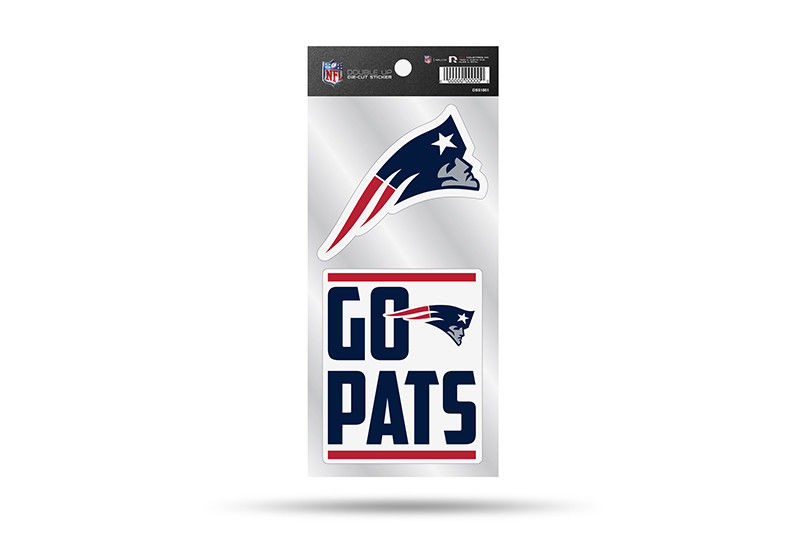 NEW ENGLAND PATRIOTS DOUBLE UP 2 PACK DECAL SET