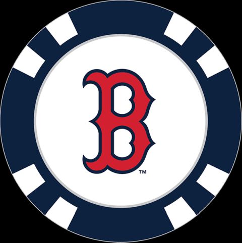 BOSTON RED SOX POKER CHIP BALL MARKER BY TEAM GOLF