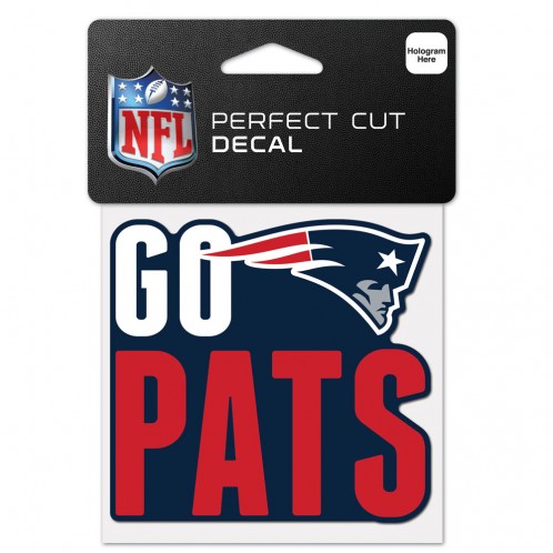 NEW ENGLAND PATRIOTS 4X4 SLOGAN DECAL BY WINCRAFT