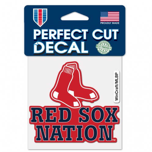 BOSTON RED SOX NATION PERFECT CUT DECAL 4X4