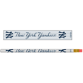 NEW YORK YANKEES 6 PACK PENCILS PINSTIPE