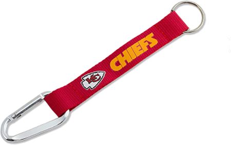 KANSAS CITY CHIEFS CARABINER KEYCHAIN