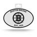 BOSTON BRUINS OVAL DECAL BY RICO BLACK AND WHITE