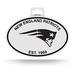 NEW ENGLAND PATRIOTS BLACK AND WHITE OVAL STICKER BY RICO