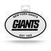 NEW YORK GIANTS OVAL BLACK AND WHITE STICKER BY RICO