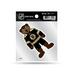 BOSTON BRUINS 4X4 DECAL WITH MASCOT LOGO, CLEAR BACKER BY RICO