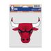Chicago Bulls Fan DECAL 3.75 X 5 inches