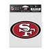 SAN FRANCISCO 49ERS LOGO DECAL 3.75X 5 INCHES