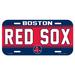 BOSTON RED SOX PLASTIC LICENSE PLATE FROM WINCRAFT