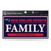 NEW ENGLAND PATRIOTS TRUE PRIDE DECAL 3 X 6 INCHES