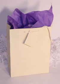 GIFT BAG EURO - FRENCH VANILLA - 6'' x 6'' x 3.5''