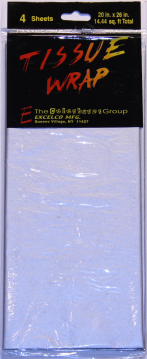 TISSUE RESALE PACK - METALLIC SILVER - 4 SH/PK