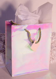 GIFT BAG - OPALESCENT - MEDIUM - 9''x7''x4''