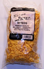 TISSUE SHREDS  - GOLDENROD - 2 OUNC BAG