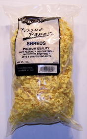 TISSUE SHREDS - YELLOW - 2 OUNCE BAG