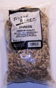 TISSUE SHREDS - TAN - 2 OUNCE BAG