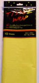 TISSUE PAPER  RESALE PACK - YELLOW - 10 SHEETS/PACK