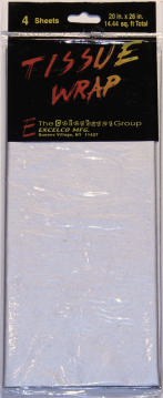 PEARLIZED WHITE TISSUE RESALE 4 SHEET PACK