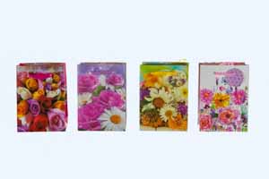 Gift Bags - FLORAL ASSORTED DESIGNS - SMALL- 6''x4''x2''