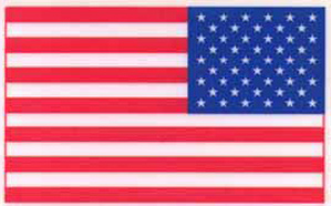 American FLAG Static Window Clings (5''x7'')
