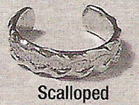 TOE RING 12-Karat Gold (Scalloped)