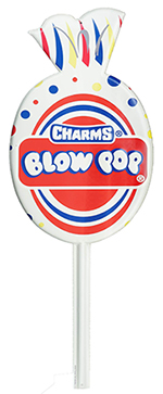 Charms Blow Pop DeSIGN Die Cut Tin SIGN - Rustic Wall Decor SIGNs