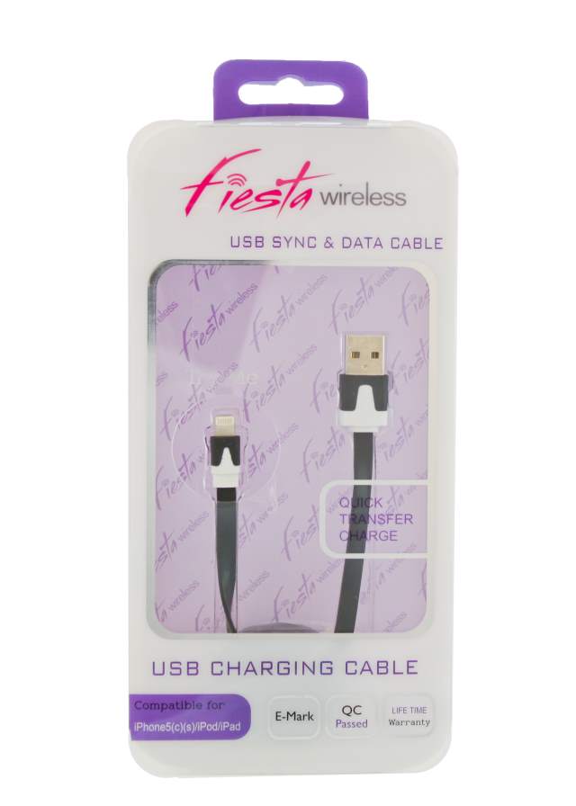 Fiesta Data Cable Compatible with iPHONE 5/5s