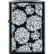 Custom Design Zippo FLOWERS blk matte