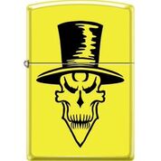 Custom Design SKULL in Hat Neon yellow