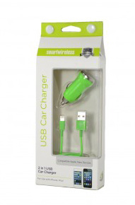 2 in 1 car charger Compatible with iPHONE