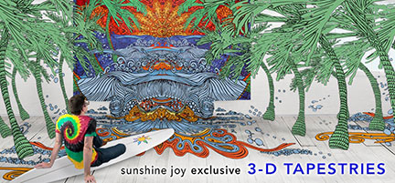3-D Hippie Tapestries Wall Hanging Tapestry