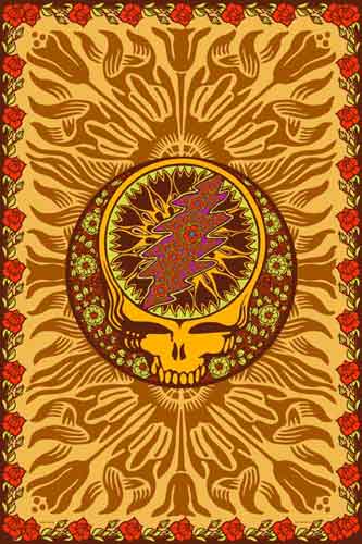 Grateful Dead Steal Your Face Indian Tapestry
