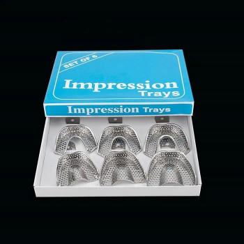 Impression Tray set of 6 pcs, dental instruments