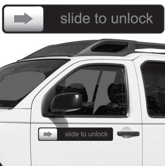 SLIDE TO UNLOCK - iPhone iPod Apple Car Fridge Magnet