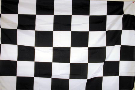 Black and White Checkered Nascar Racing 3 x 5 Banner FLAG