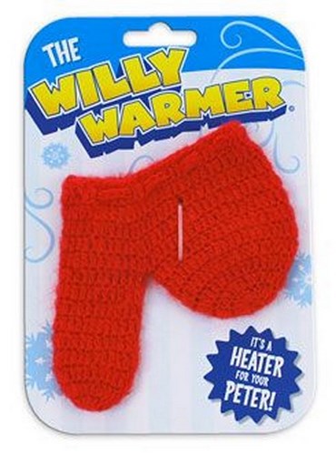 '' The Willy Warmer Weiner Weener '' Knitted SOCK - adult gag