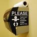 PRANK BATHROOM OFFICE SIGN -  S#IT FILLED DIAPERS - GAG