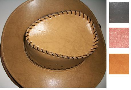 LEATHER COWBOY HAT