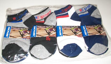 12 DOZEN BOY'S ANKLE SOCKS