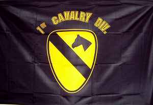 3X5 1ST Cavalary Black  FLAGS