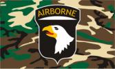 3X5 101ST Airborne Camo FLAGS