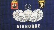 3X5 Airborne Blue FLAGS